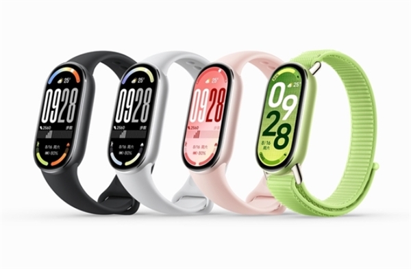 小米手环10/9真机对比图来了：史诗升级 首次四边等宽！