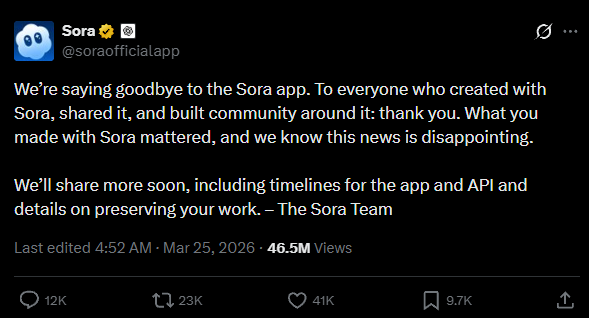 OpenAI爆火视频大模型Sora突然关停！专家：收入与成本严重倒挂
